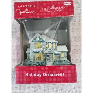 Hallmark Seasons Thomas Kinkade House Ornament NIB Painter of Light
